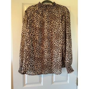 Torrid cheetah blouse